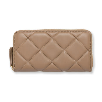 Portafoglio beige effetto trapuntato Lora Ferres, Borse e accessori Donna, SKU b541000391, Immagine 0